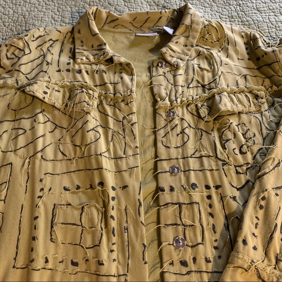 Chico's Lime Green Textured Blazer * Large - Picture 7 of 13